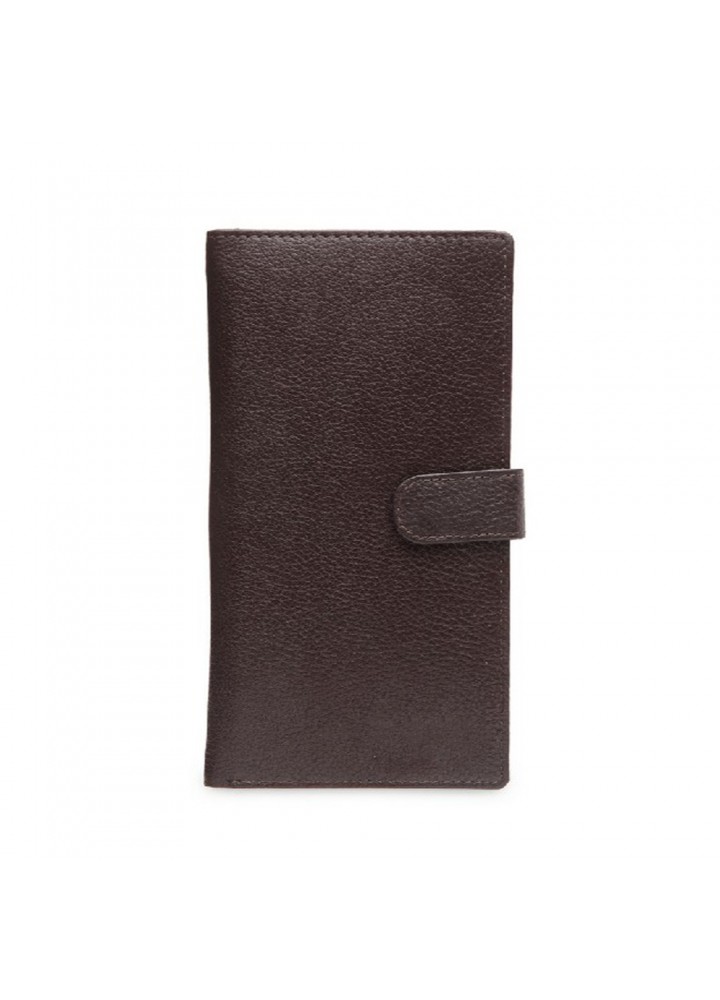 Dark brown leather wallet for mens